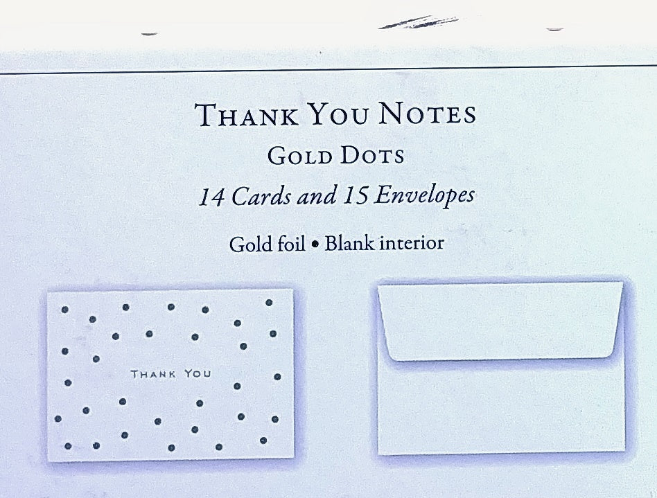 Thank You Notes | GOLD DOTS #319005-2