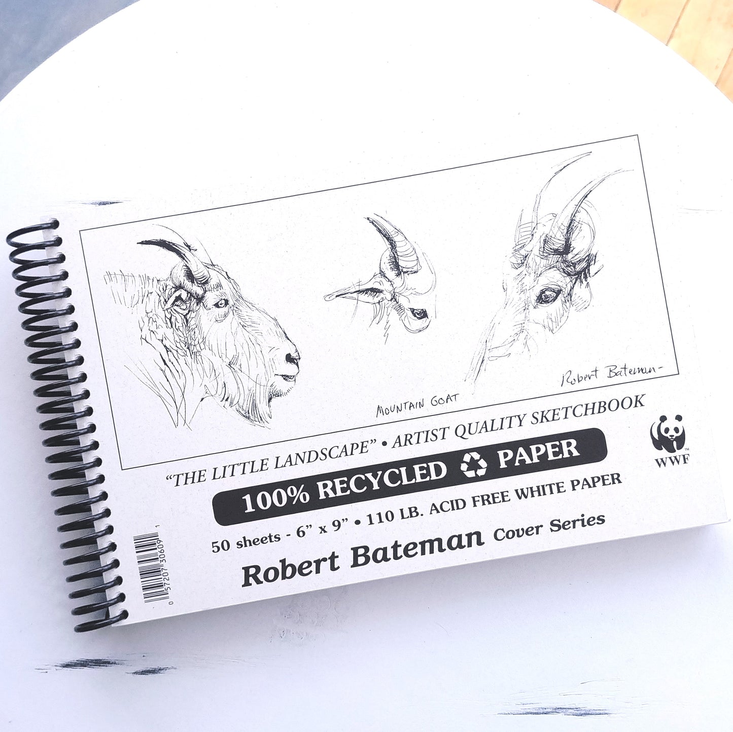 Robert Bateman Recycled Paper Sketchbook- 6" x 9"  #RP69