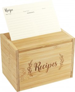 Bamboo Recipe Organizer #334626-2