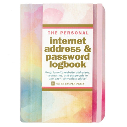 Small Internet Address & Password Logbook- Watercolour Sunset  #328373-2