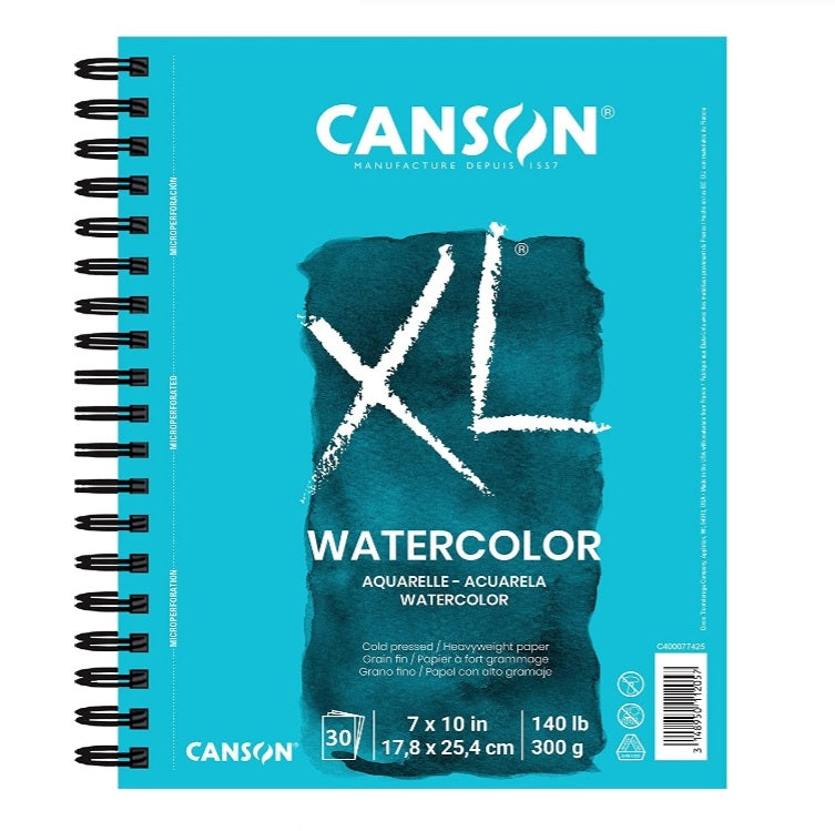 Canson XL Watercolour Paper 7" x 10" Coil Bound  #17077425