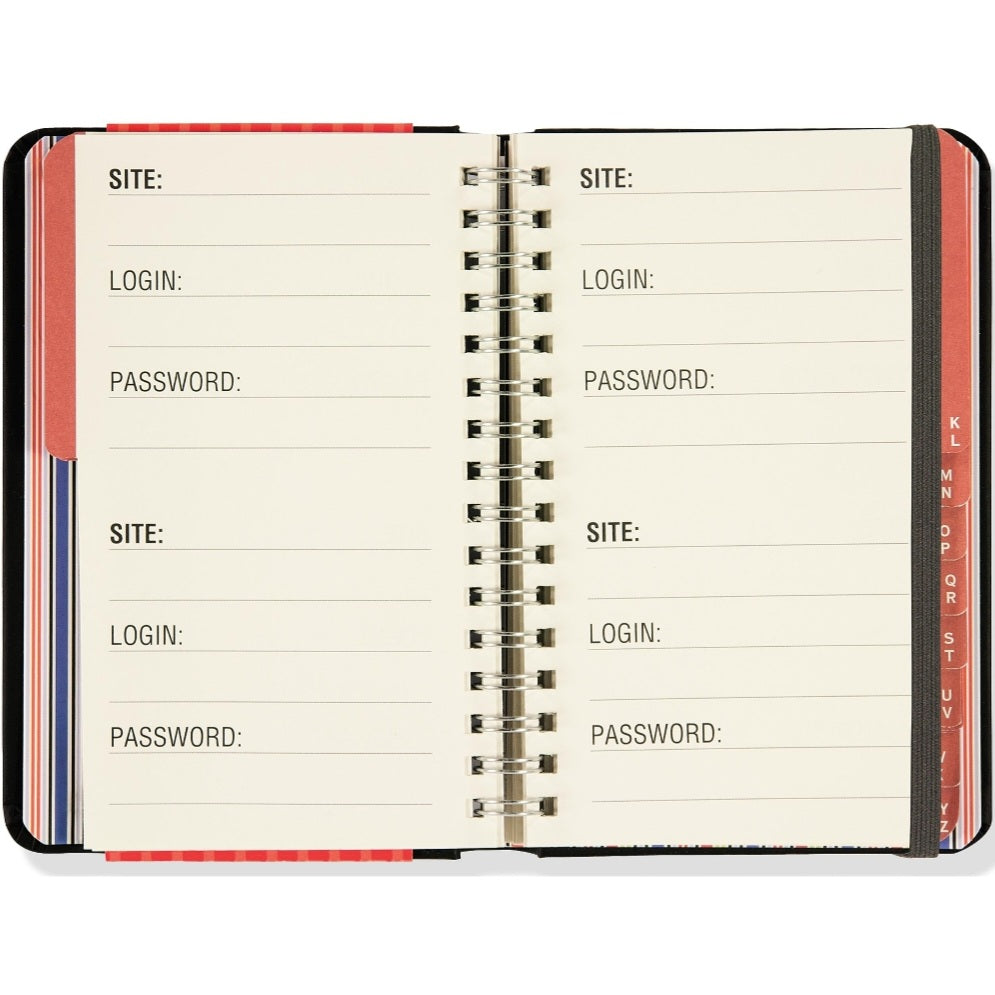 Small Internet Address & Password Logbook - with Large Print  #321701-2
