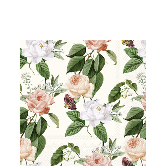 IHR Beverage Napkins- Jorina (cream)  #C990460