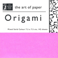 La place du papier japonais | 7,5 CM ORIGAMI 142 FEUILLES ASSORTIMENT DE COULEURS UNIES #ORI2012