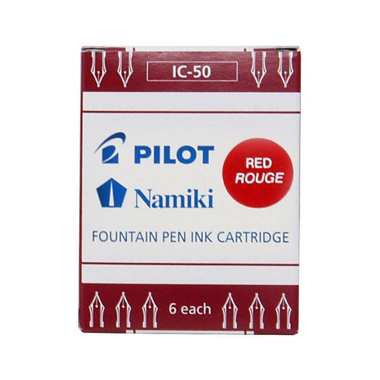 Pilot Namiki Ink Cartridges- Red  #IC50-RD