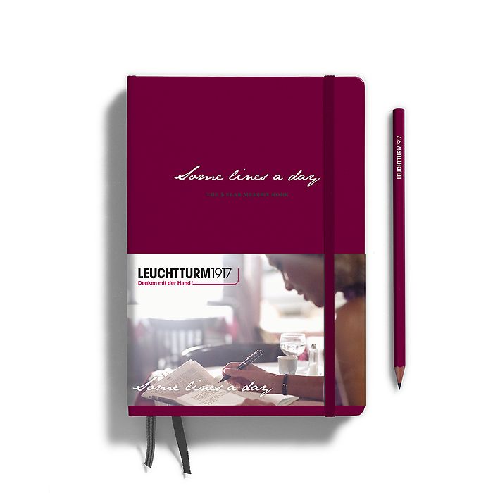 5 Year Journal | Some Lines a Day - PORT RED #368169-7